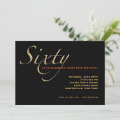 Viering 60 Uitnodiging (Staand voorkant)