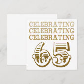 Viering 65! (Partij van de verjaardag) Kaart (Voorkant / Achterkant)
