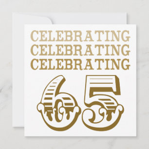 Viering 65! (Partij van de verjaardag) Kaart