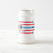 Viering 70 jaar, vlakken van de 86W-beer Bierpul (Center)