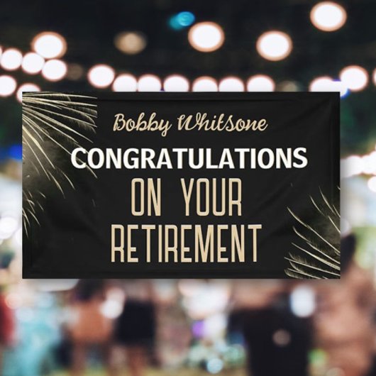 Viering! Aangepaste Pensioenpartij Spandoek