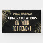 Viering! Aangepaste Pensioenpartij Spandoek (Horizontaal)