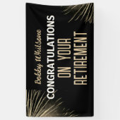 Viering! Aangepaste Pensioenpartij Spandoek (Verticaal)