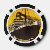 Viering Afstudeerklas Pensioen 2024 Cruiseschip Poker Chips (Achterkant)