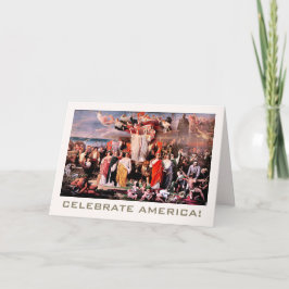 Viering Amerika, 4 juli Fine Art Kaart