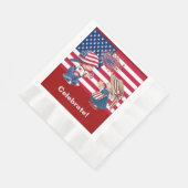 viering Amerikaanse vlag Luncheon Napkin Servet (Hoek)