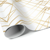 Viering | Art Deco Geometrie Cadeaupapier (Rol Hoek)