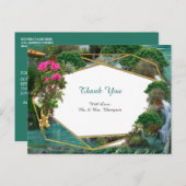 Viering bij het Magische Fantasie Meer Dank U Aankondigingskaart (Voorkant / Achterkant)