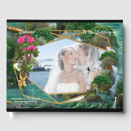 Viering bij het Magische Fantasie Meer Gastenboek (Voorkant)