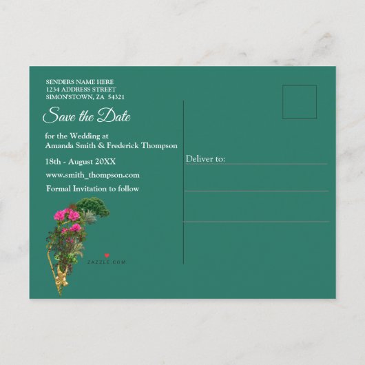 Viering bij het Magische Fantassmeer Aankondigingskaart (Achterkant)