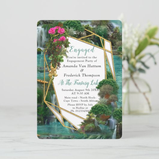 Viering bij het Magische Fantassmeer Kaart (Staand voorkant)