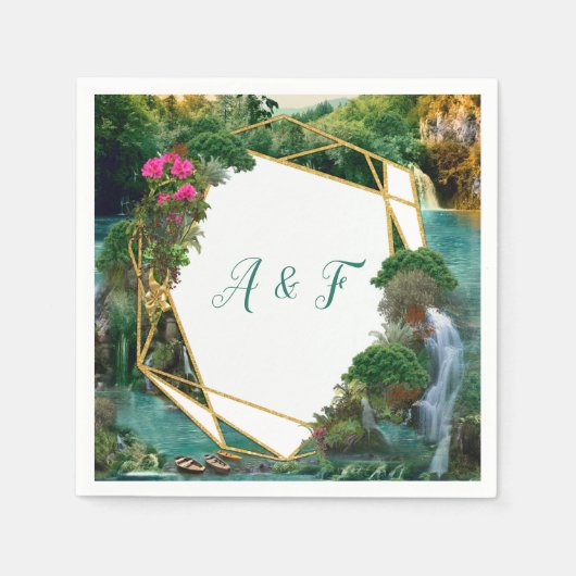 Viering bij het Magische Fantassmeer Servet (Voorkant)