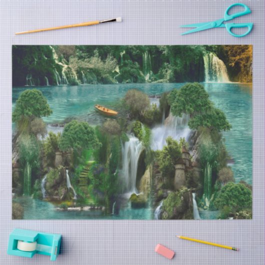 Viering bij het Magische Fantassmeer Tissuepapier (Craft)