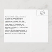 Viering chemie 5 uitnodiging briefkaart (Achterkant)