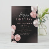 Viering Classy Minimaal 30e Verjaardagsfeest Kaart (Staand voorkant)