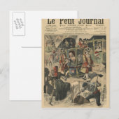 Viering door de Ville van Parijs Uitnodiging Briefkaart (Voorkant / Achterkant)