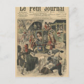 Viering door de Ville van Parijs Uitnodiging Briefkaart (Voorkant)