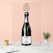 Viering feest begint nu bruiloft welkom acryl bord (Huwelijk)