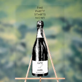 Viering feest begint nu bruiloft welkom acryl bord (Neutraal)