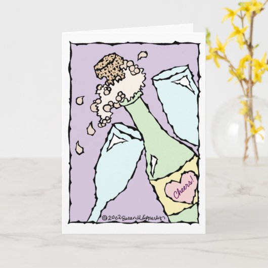 Viering Felicitaties Huwelijksverjaardag Kaart (Gele Bloem)