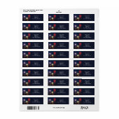 Viering Fireworks Return Address Label (Full Sheet)
