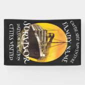 Viering Geslaagd Klas Pensioen 2024 Cruiseschip Spandoek (Horizontaal)