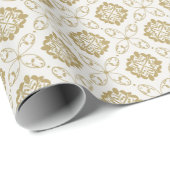 Viering | Gouden Tralie Cadeaupapier (Rol Hoek)