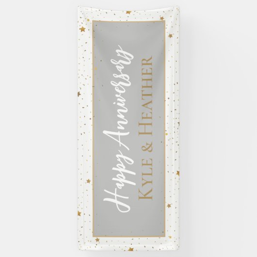 Viering! Happy Jubileum partytime banner (Verticaal)