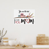 Viering "Happy Moederdag" met hart Poster (Keuken)