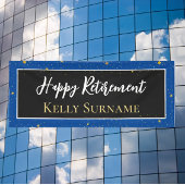 Viering! Happy-pensioneringsbanner Spandoek