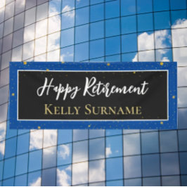 Viering! Happy-pensioneringsbanner Spandoek