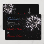 Viering Huwelijk rood/wit/blauw 2 Kaart (Voorkant / Achterkant)