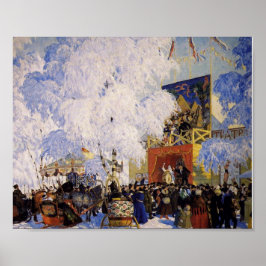 Viering in de stad "Fairy" Poster