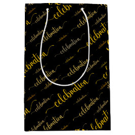 Viering in gouden tinten medium cadeauzakje