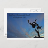 Viering in het strand van Narragansett Uitnodiging Briefkaart (Voorkant / Achterkant)