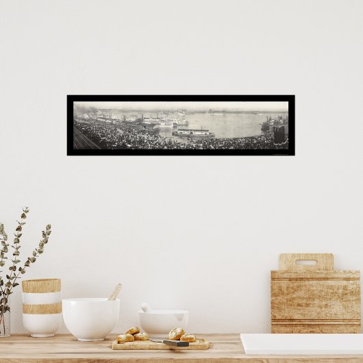 Viering in St. Louis Foto 1907 Poster (Keuken)