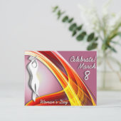 Viering - Internationale dag van de vrouw Briefkaart (Staand voorkant)