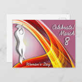 Viering - Internationale dag van de vrouw Briefkaart (Voorkant / Achterkant)