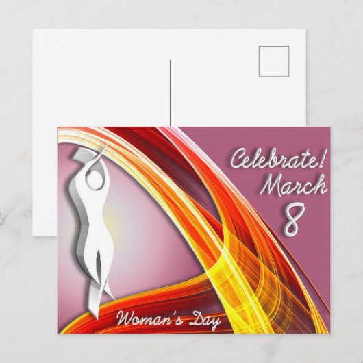 Viering - Internationale dag van de vrouw Briefkaart (Voorkant / Achterkant)