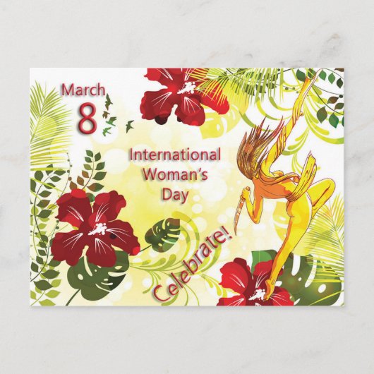 Viering - Internationale dag van de vrouw Briefkaart (Voorkant)