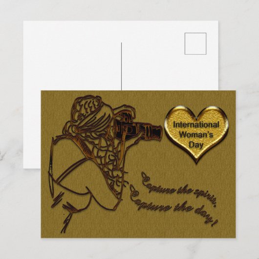 Viering - Internationale dag van de vrouw Briefkaart (Voorkant / Achterkant)