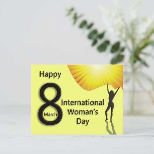 Viering - Internationale dag van de vrouw Briefkaart (Staand voorkant)