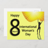 Viering - Internationale dag van de vrouw Briefkaart (Voorkant / Achterkant)