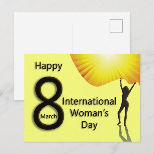 Viering - Internationale dag van de vrouw Briefkaart (Voorkant / Achterkant)