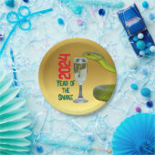 Viering jaar van de slang Chinees Nieuwjaar Papieren Bordje (Feest)