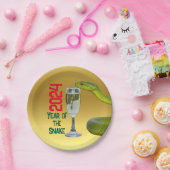 Viering jaar van de slang Chinees Nieuwjaar Papieren Bordje (Feest)