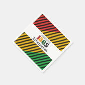 Viering Juneteenth Sinds 1865 Vlag Patroon Servet (Hoek)
