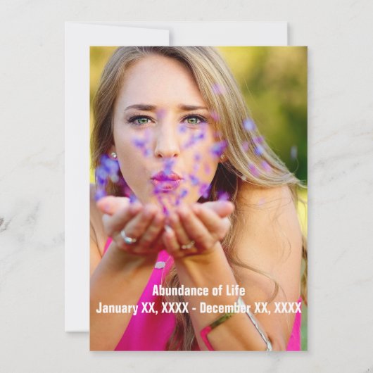 Viering Kaart (Achterkant)