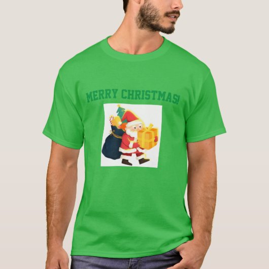 Viering Kerstmis Tekst Gift Jingle Bells Cool T-shirt (Voorkant)