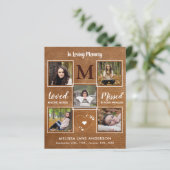 Viering Leven 5 Foto Memorial Dank u kaarten (Staand voorkant)